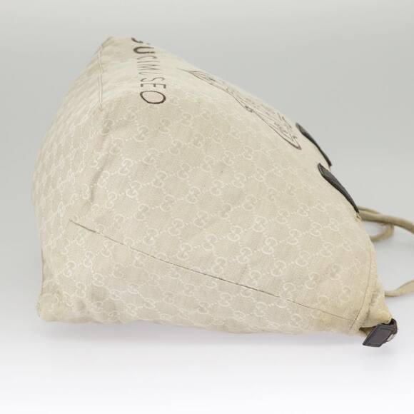 GUCCI GG Canvas Tote Bag Beige Silver - Picture 5 of 16